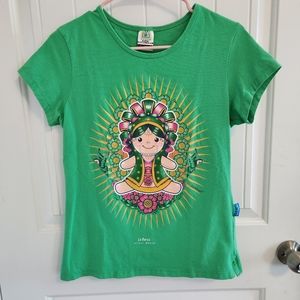 Karani-Art Green Shirt Mexican Virgen Maria Guadalupe💖